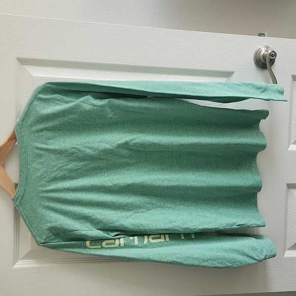 Carhartt heather green longsleevee tshirt size 18-20 boys - Picture 4 of 4